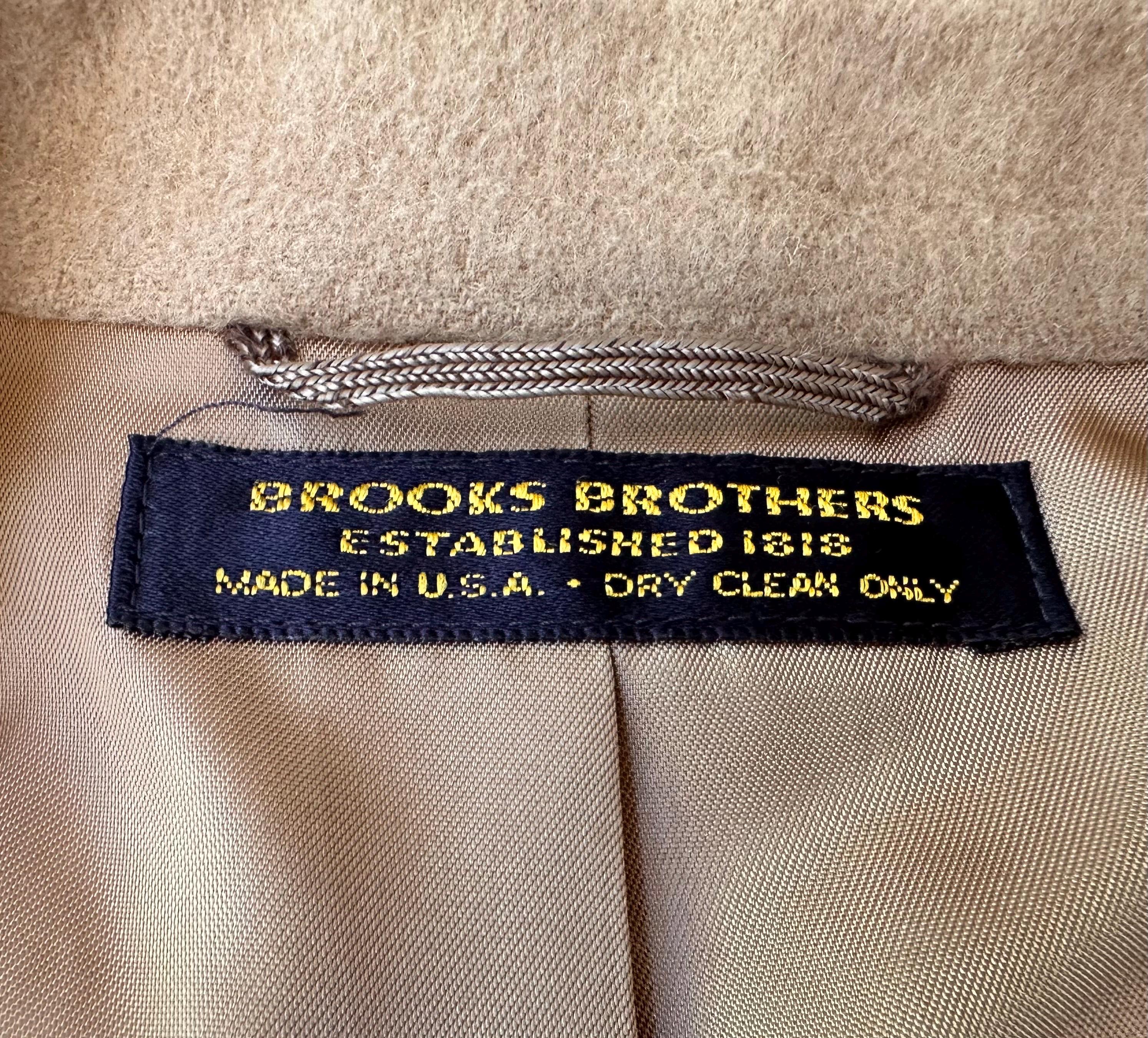Vintage BROOKS BROTHERS Camel Hair Sack Sport Coat | 44 Regular 