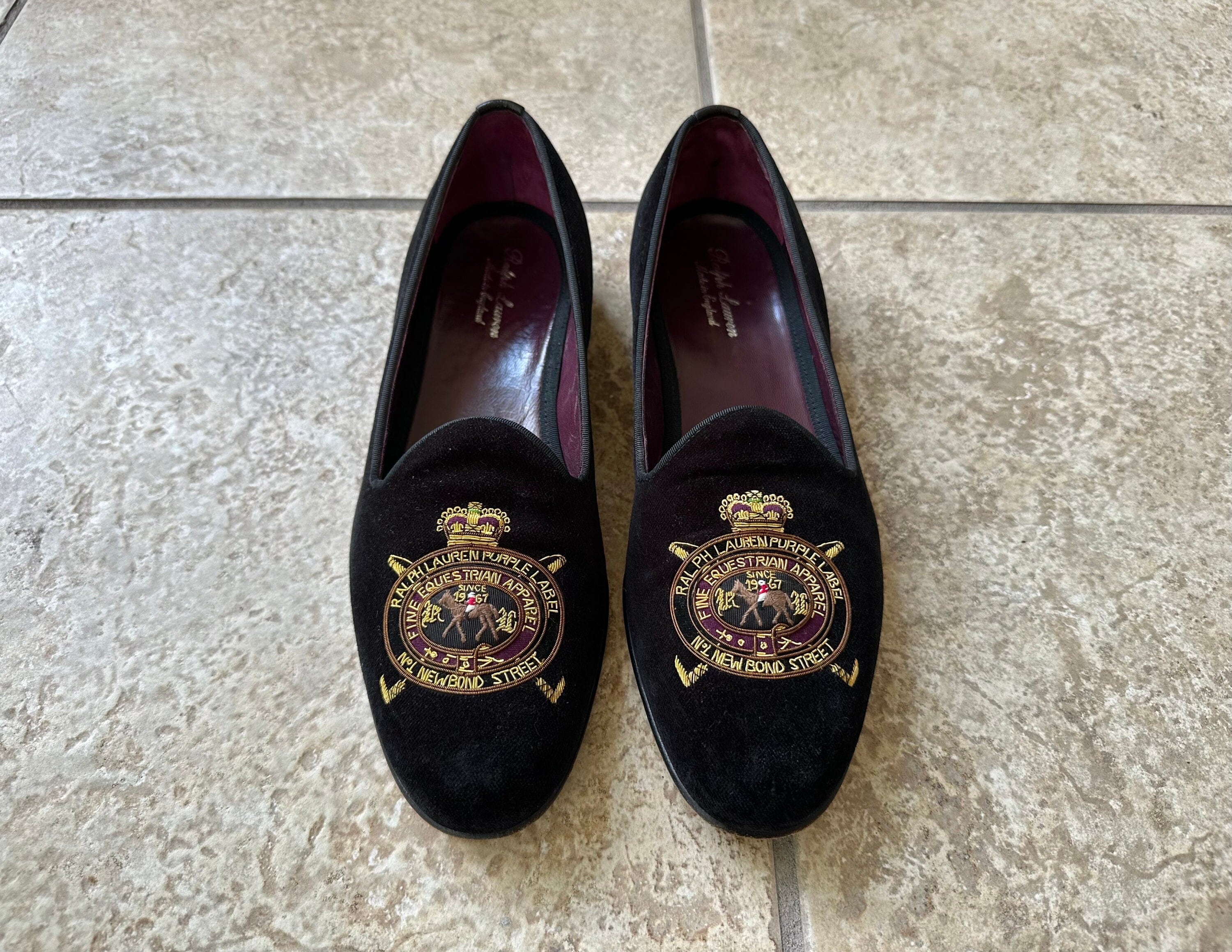 Ralph Lauren Velvet Shoes Etsy