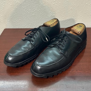 Vintage ALDEN Black Grain Calfskin Split Toe Algonquin Shoes | Size 10.5 | Ripper Soles