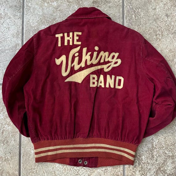 1950s Red Cotton Corduroy Jacket | Extra Small | 