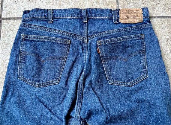 1980s LEVIS Blue Cotton Denim Jeans | 34 X 30.5 | 20505-0217 Made