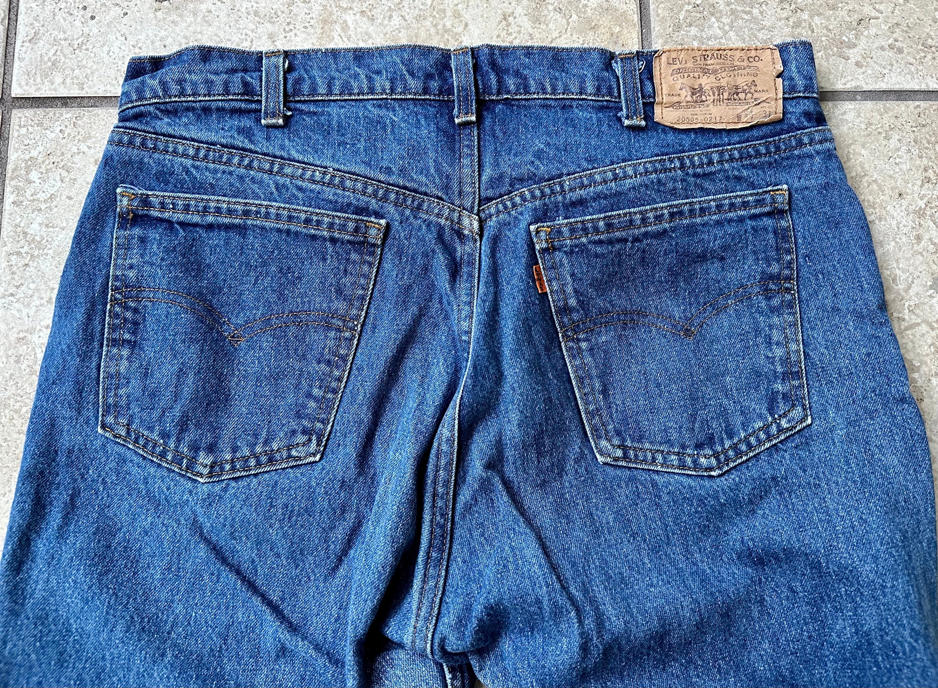 1980s LEVIS Blue Cotton Denim Jeans | 34 X 30.5 | 20505-0217 Made
