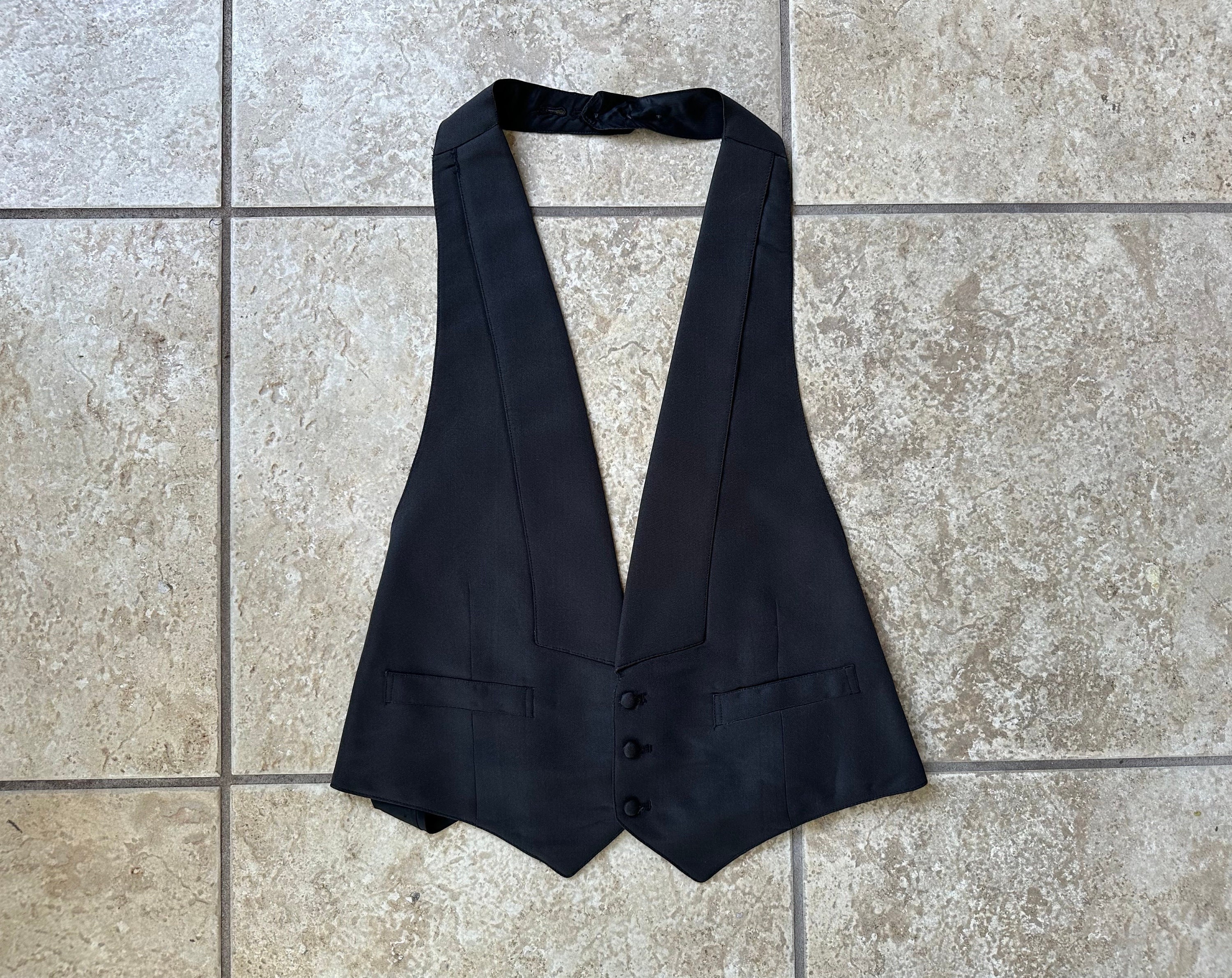 Vintage BROOKS BROTHERS Black Silk Barathea Formal Waistcoat Small Medium Ivy League Trad Etsy UK
