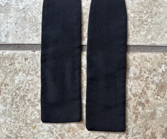 1960s Black Silk Barathea Bow Tie | Ivy League Tr… - image 3