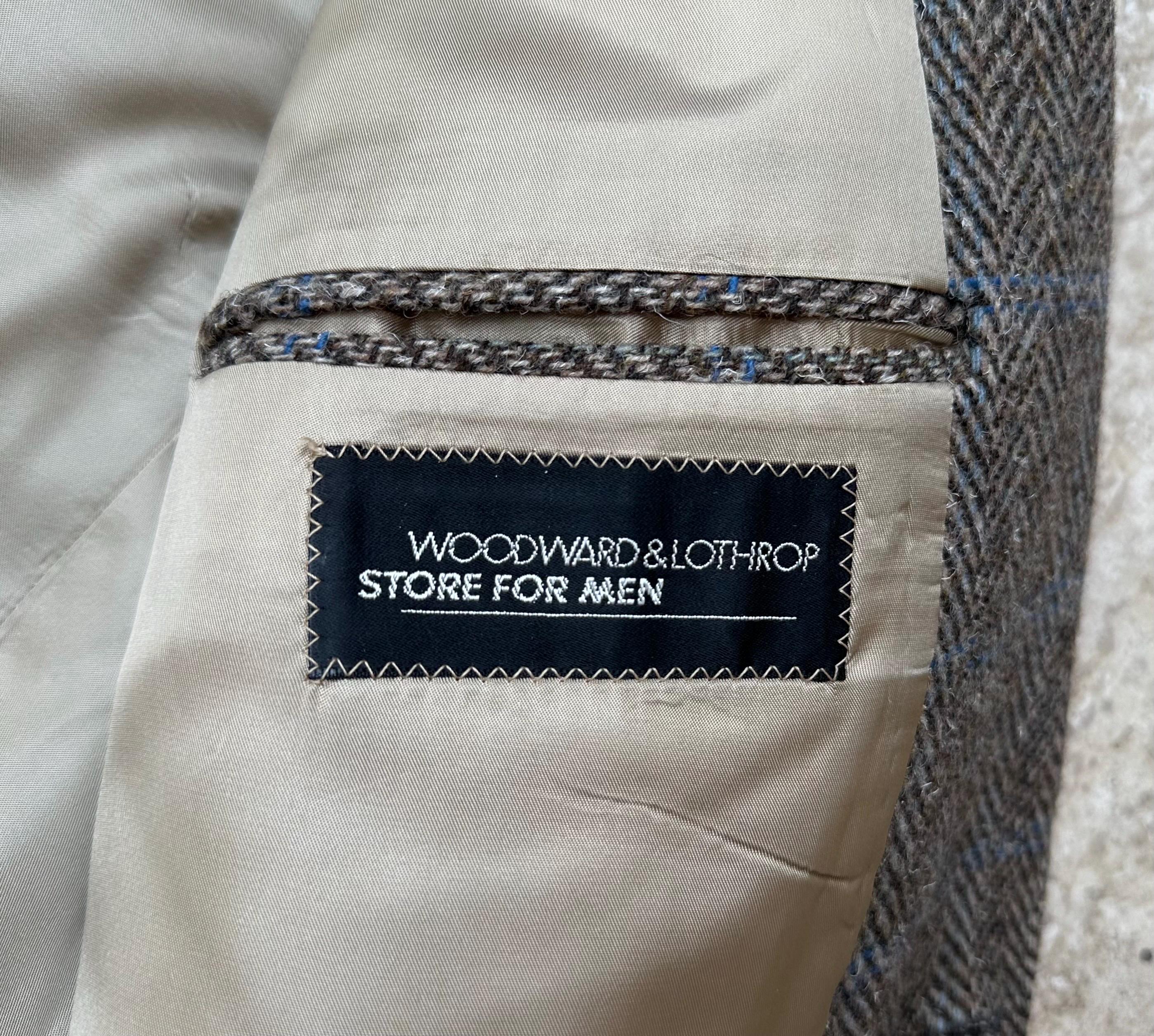 ヴィンテージ CHAPS RALPH LAUREN グレー & ブラウン ヘリンボーン 