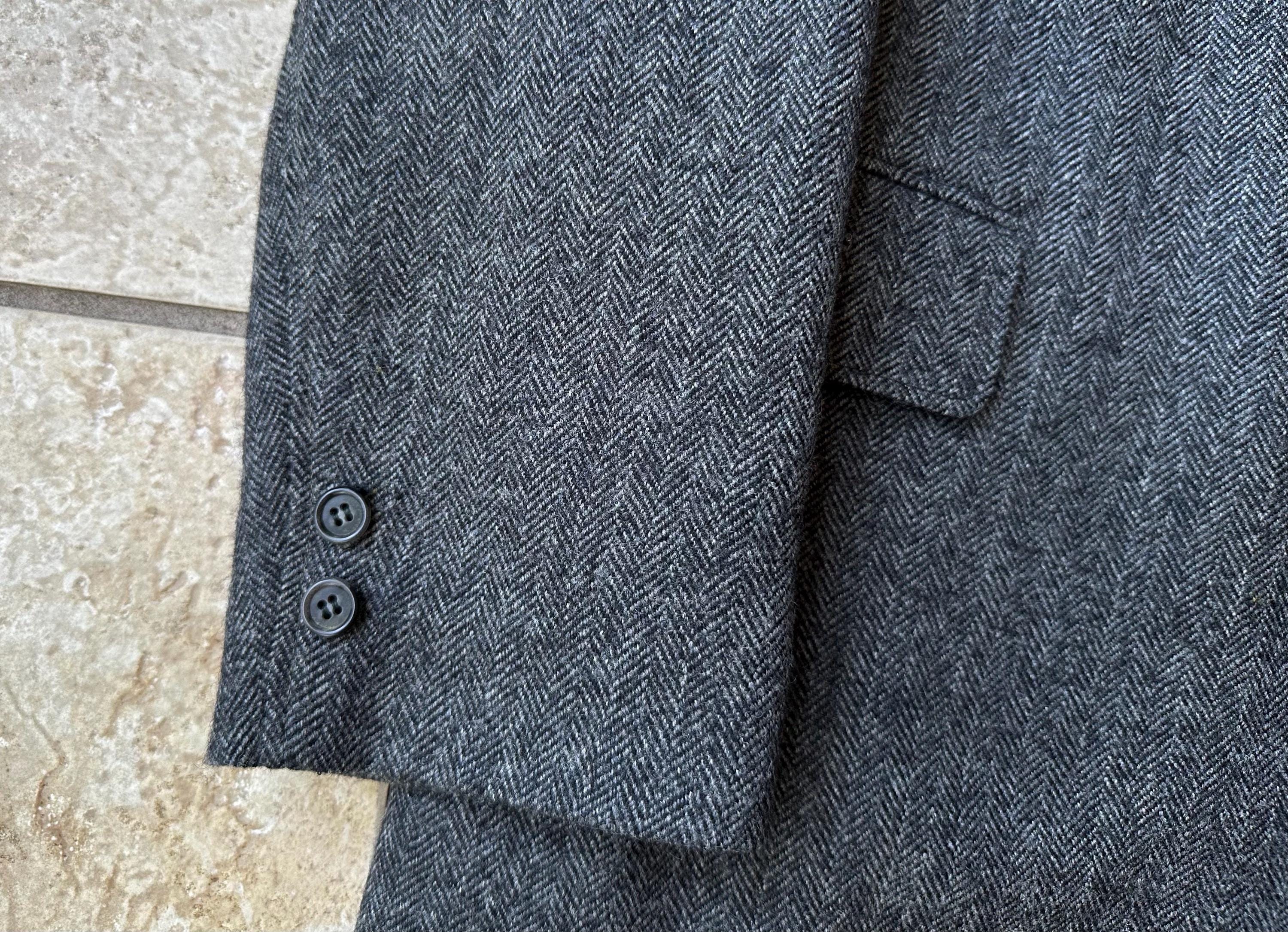 ジャケット・アウター 87-88FW y50's style herringbone chester Edward Jacket | Harris Tweed Herringbone, Charcoal