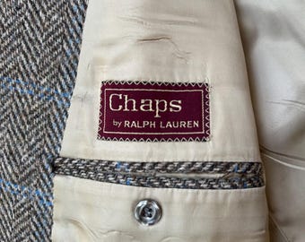 ヴィンテージ CHAPS RALPH LAUREN グレー & ブラウン ヘリンボーン