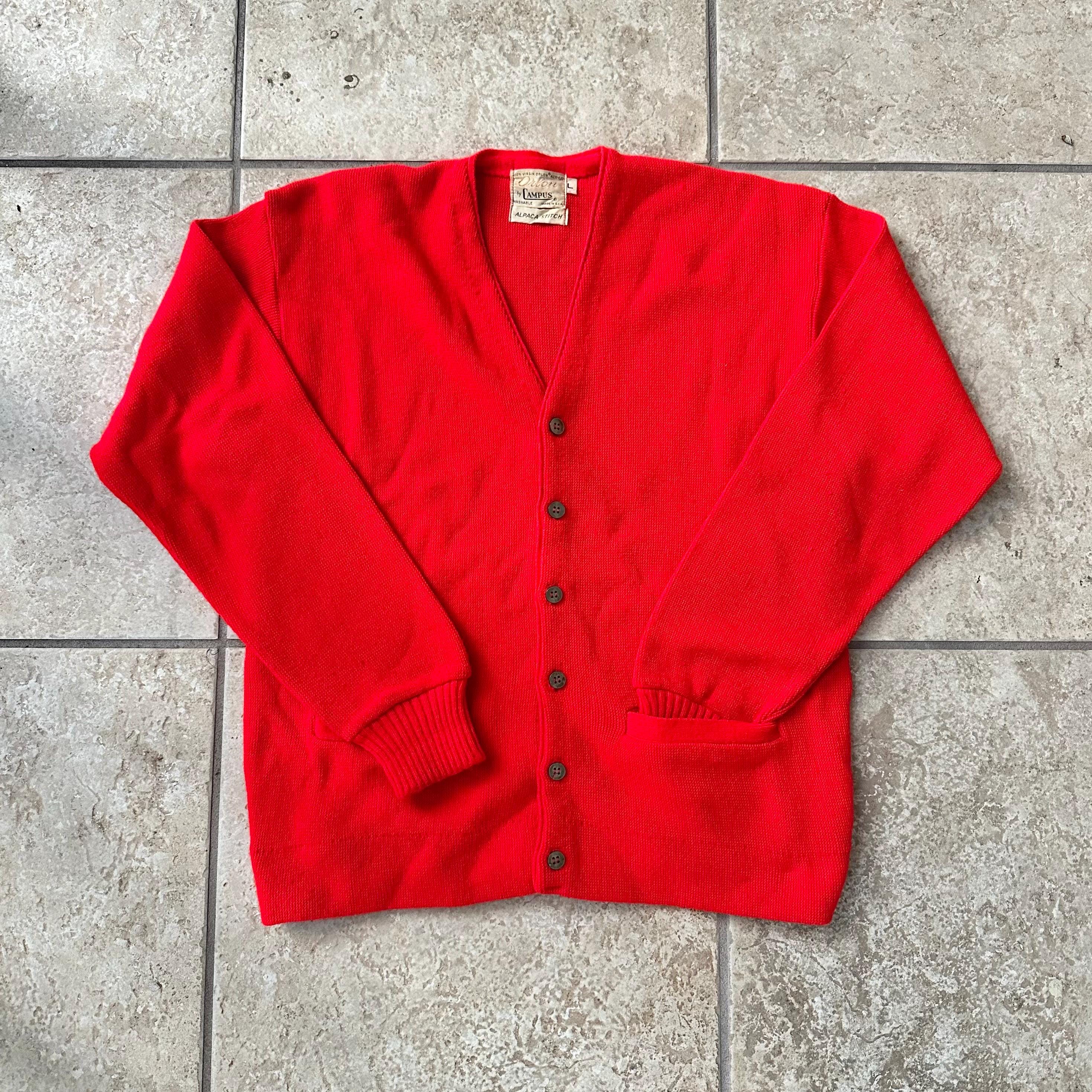 トップス 70'S VINTAGE CAMPUS CARDIGUN Vintage 1970's Campus Acrylic Cardigan Size S/XS - Etsy