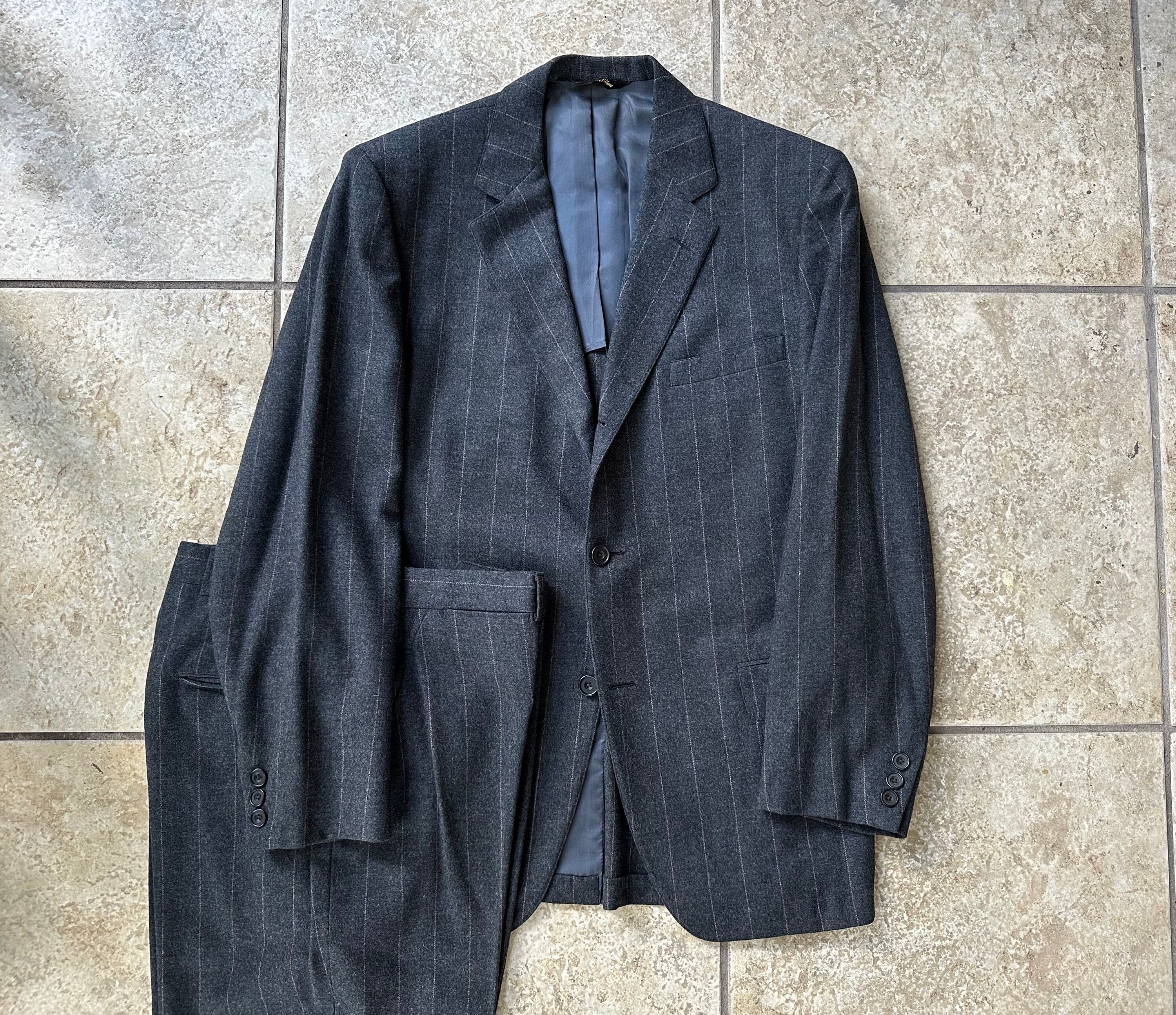 Chalk Stripe Men's Suit - Etsy Chalk Stripe Men's Suit - Etsy