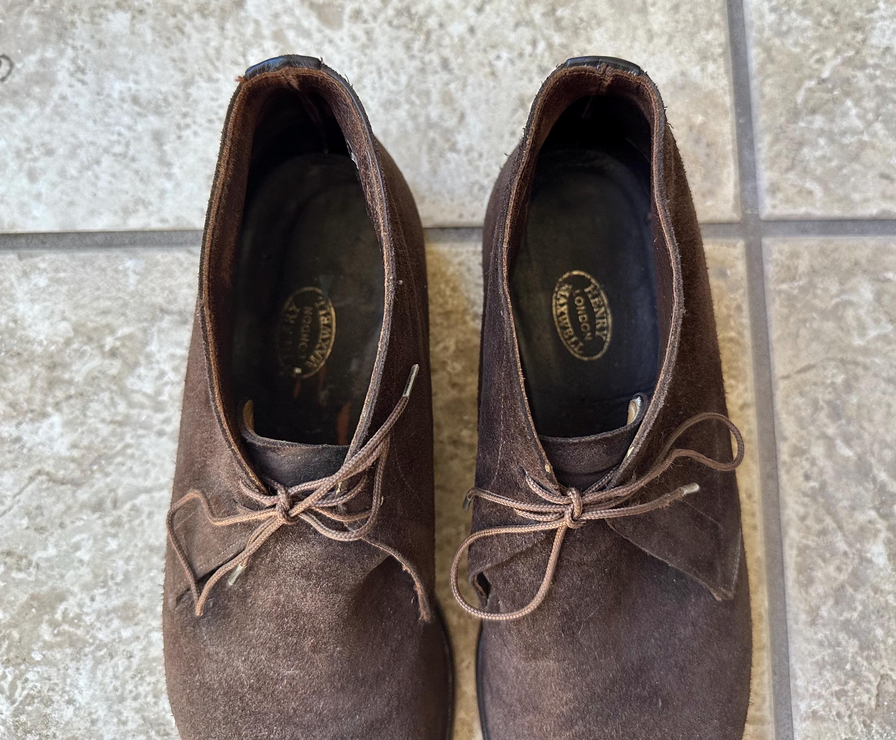 Henry Maxwell of London 
Men\'s Brown Leather Chukka Boots with Dainite Sole HENRY MAXWELL LONDON mens brown leather Shoes London UK 11 G  main image 2