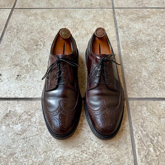 Vintage FLORSHEIM Brown Shell Cordovan Long Wing Bluchers  display picture 2