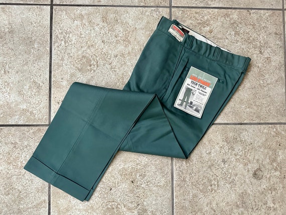 Deadstock 1960s LEE TECH TWILL Green Cotton Blend Chinos