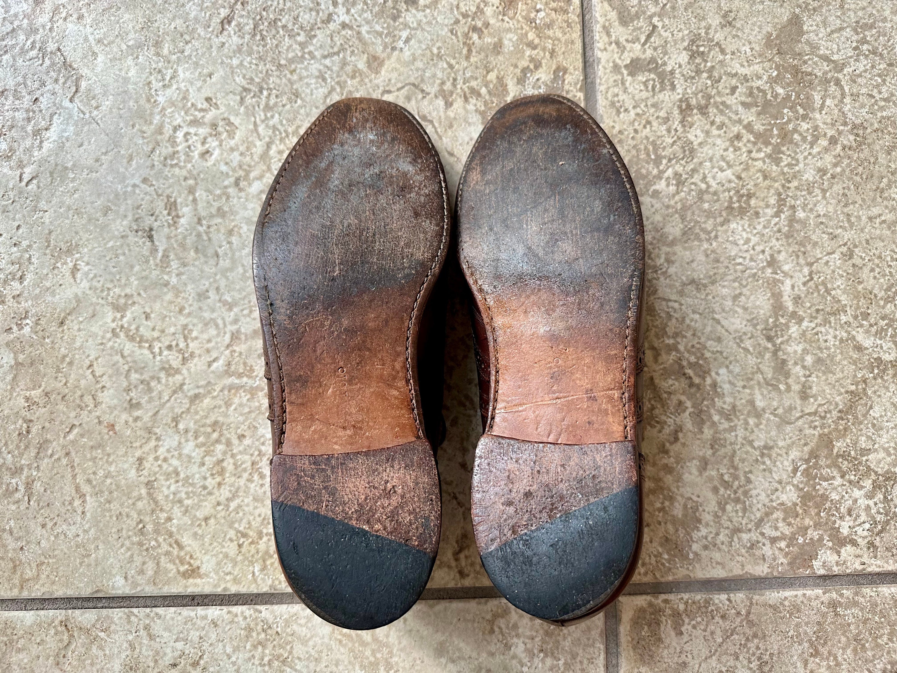 Vintage POLO RALPH LAUREN Brown Calfskin Leather Wingtip Vintage POLO RALPH LAUREN Brown Calfskin Leather Wingtip