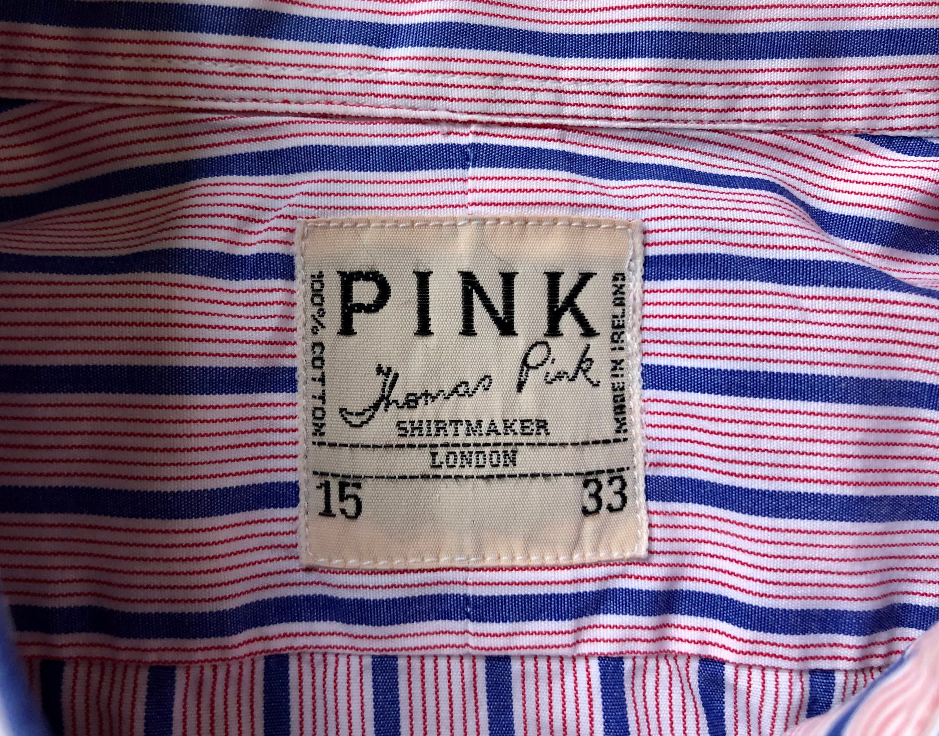 【フランス製】OLD ENGLAND Pink Stripe Shirts DSC_0182__56275.1716915867.jpg?c=2