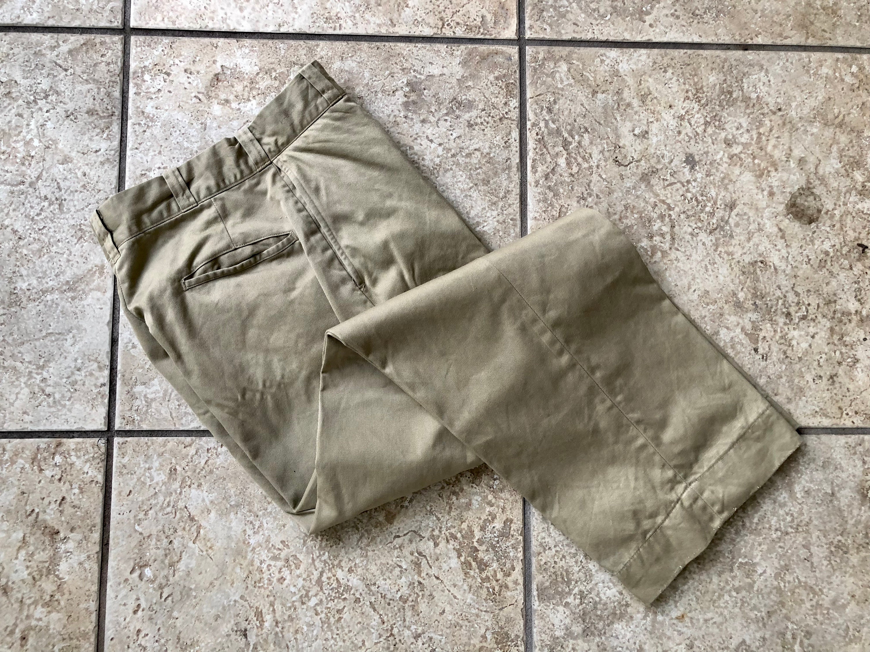 1960s US ARMY Cotton Twill Khaki Chinos Pants 26 X 27.75 - Etsy