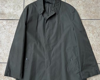 Vintage BROOKS BROTHERS Olive Green Poplin Wash N' Wear Sack Suit