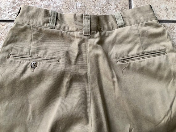 1960s US ARMY Cotton Twill Khaki Chinos Pants | 28 x … - Gem