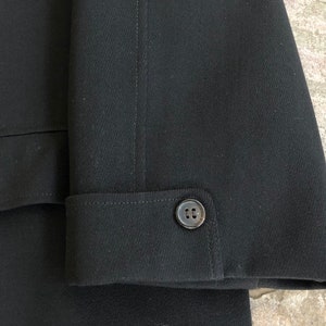 1960s Black Cavalry Twill Wool Sack Overcoat Jacket 40 Short - Etsy