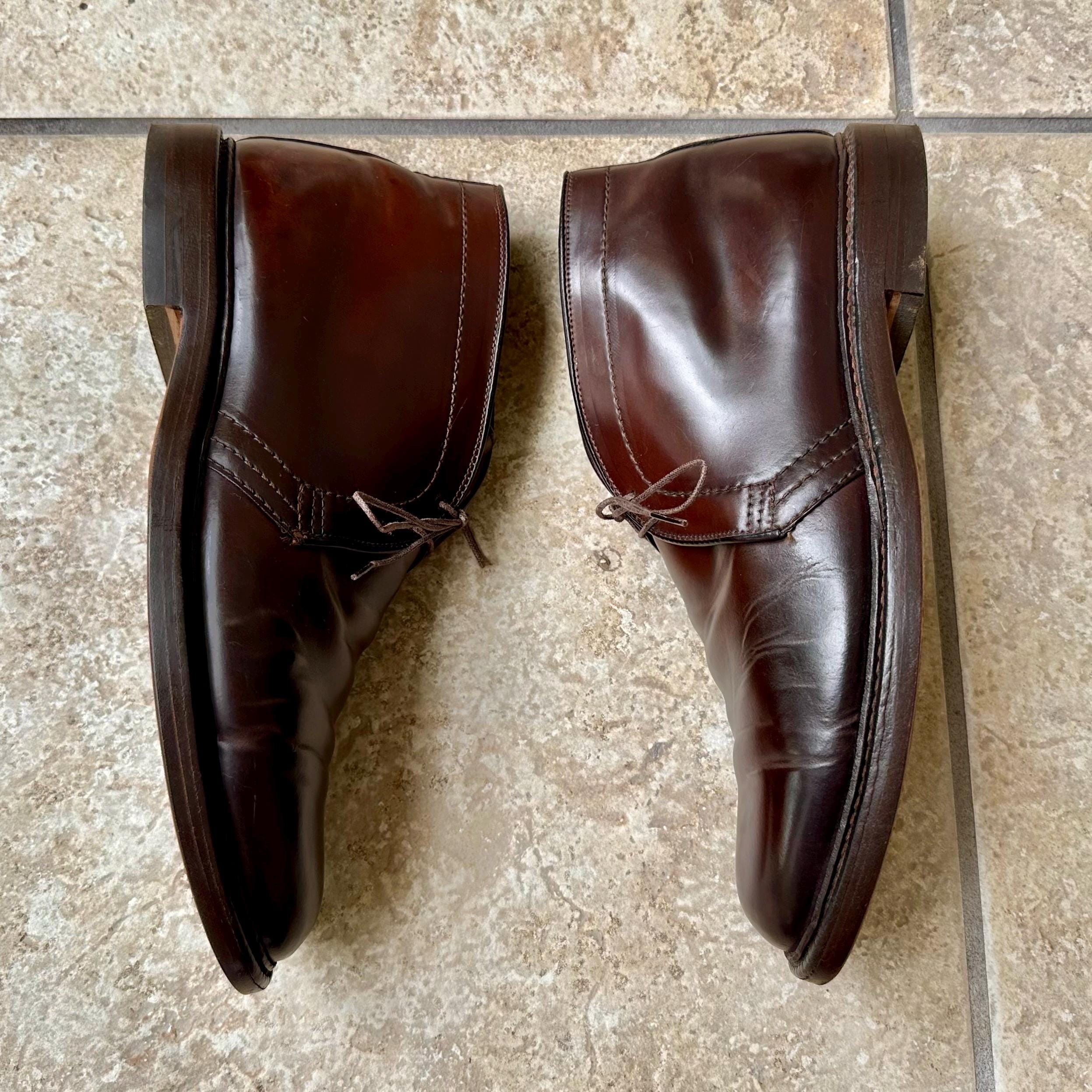 Vintage ALDEN Dark Brown Shell Cordovan Chukka Boots | Size 10.5 C