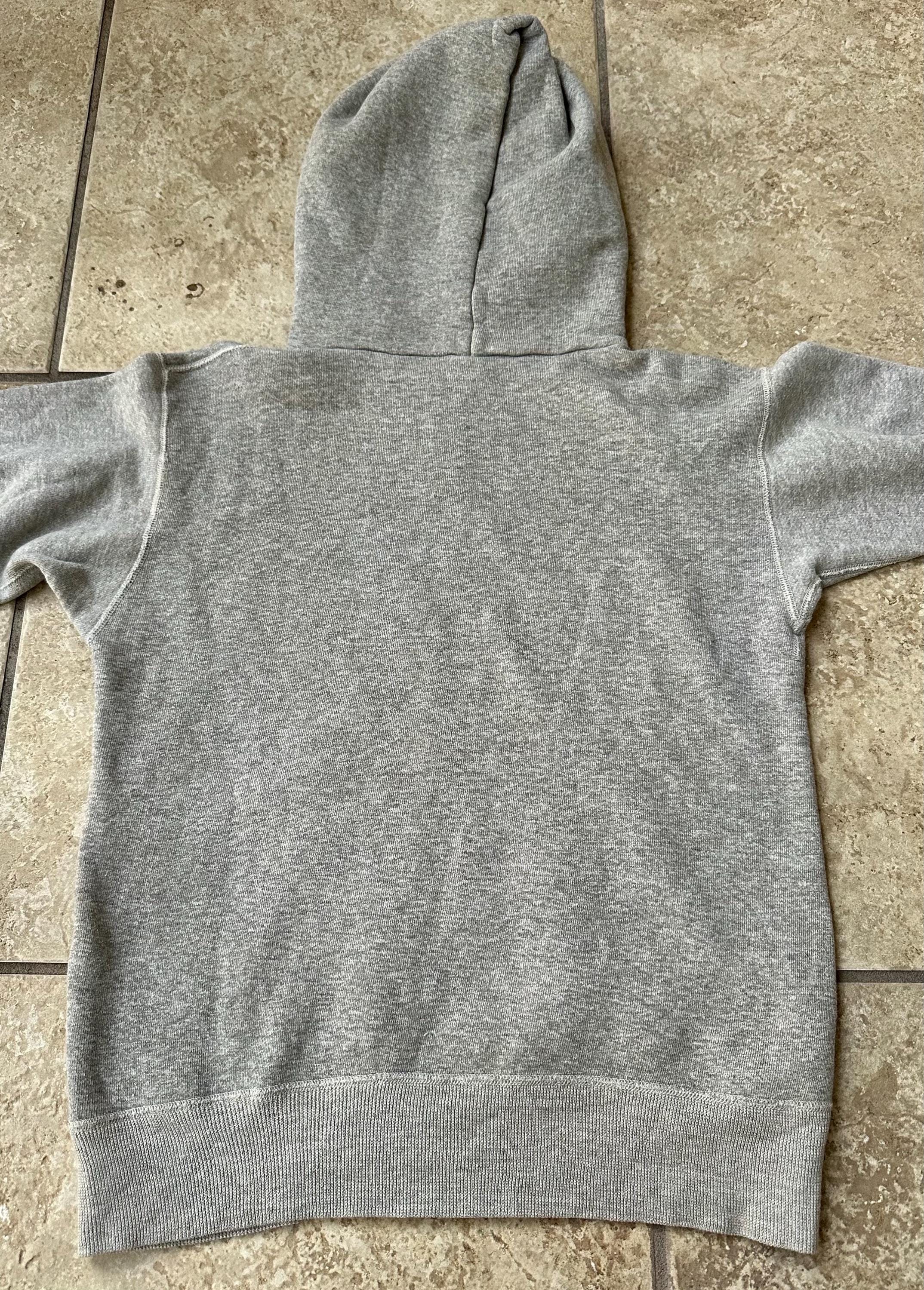 1960s Gray Cotton Hooded Sweatshirt | Small | DE-JAC Ivy League