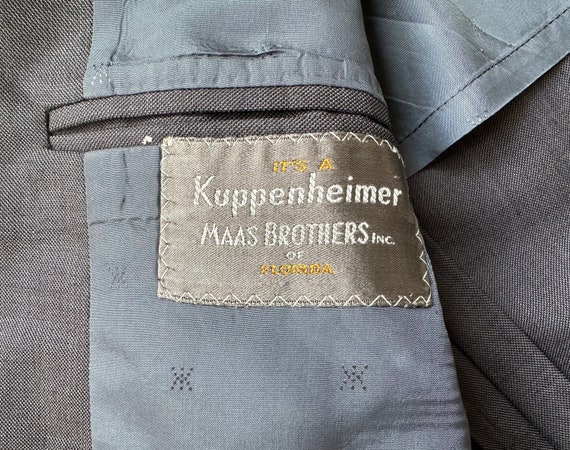 1960s KUPPENHEIMER Gray Sharkskin Wool Suit | 39 … - image 7