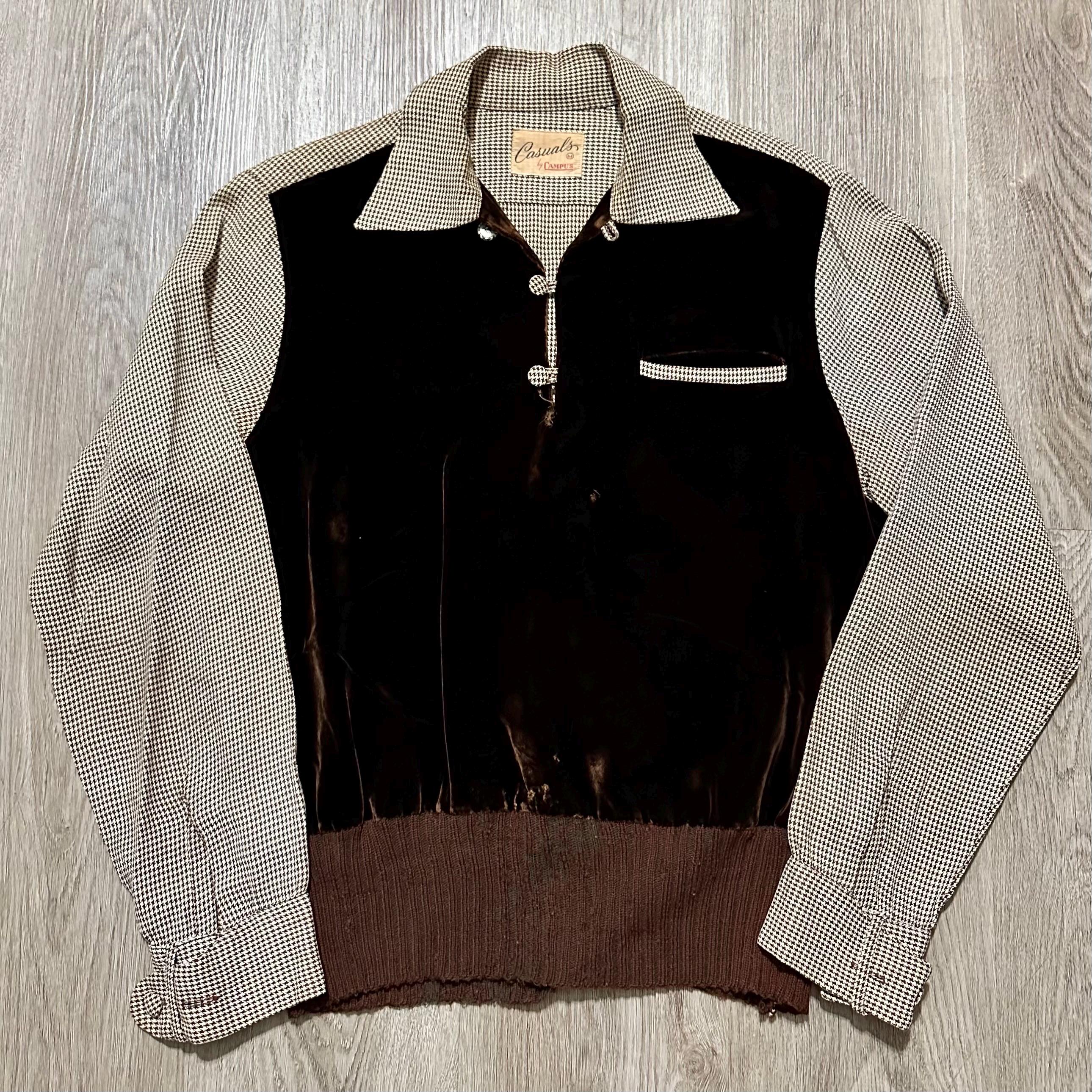 パンツ campus 60s black rayon vintage 50s Campus Casuals 50s - Etsy