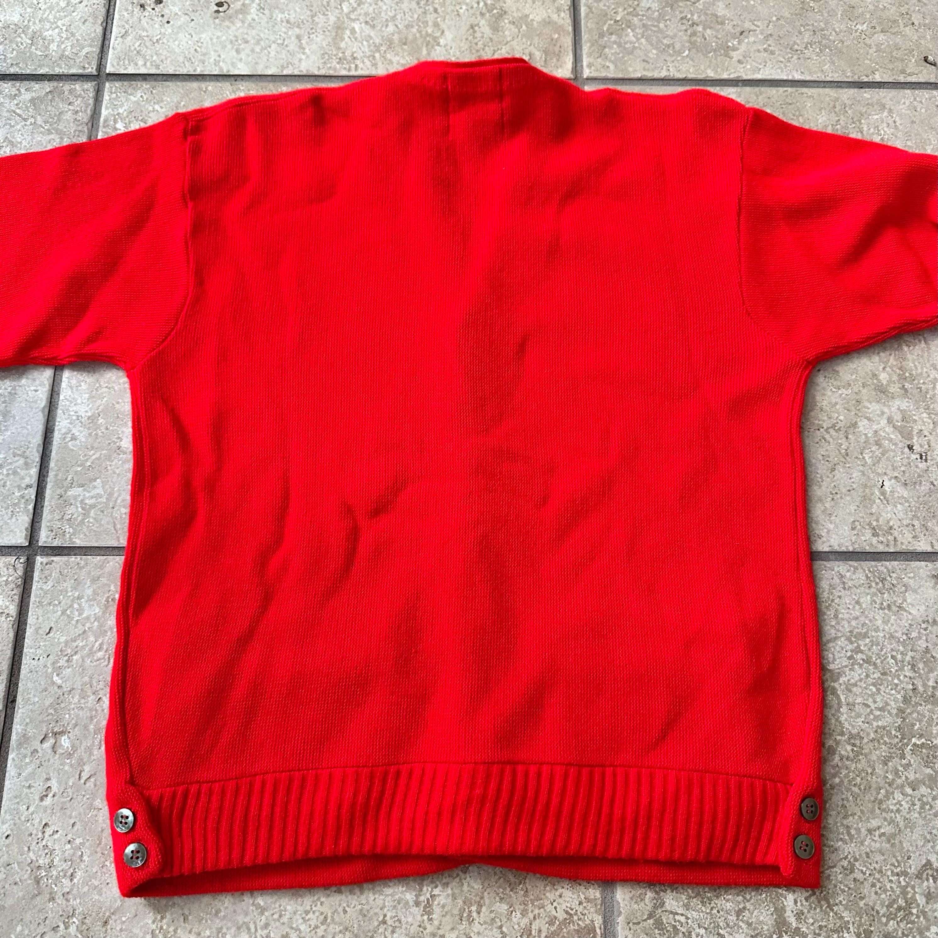 Llama 60s 70s CAMPUS ALPACA STITCH アクリルカーディガン Sewing 
