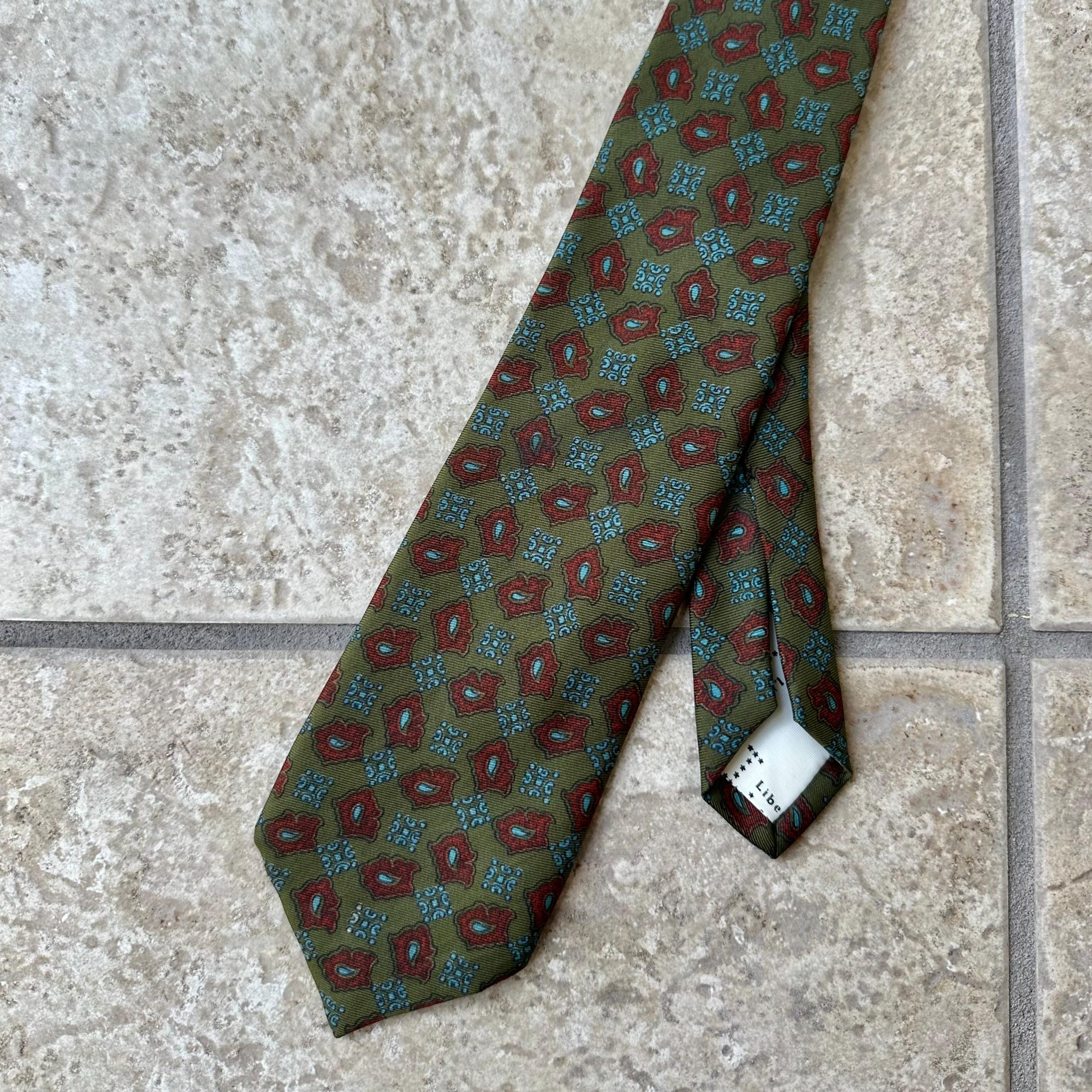 Foulard Carré Vintage Liberty Of London En Soie 100% - Motif Floral Et Oiseaux, Fait Main, Royaume-Uni