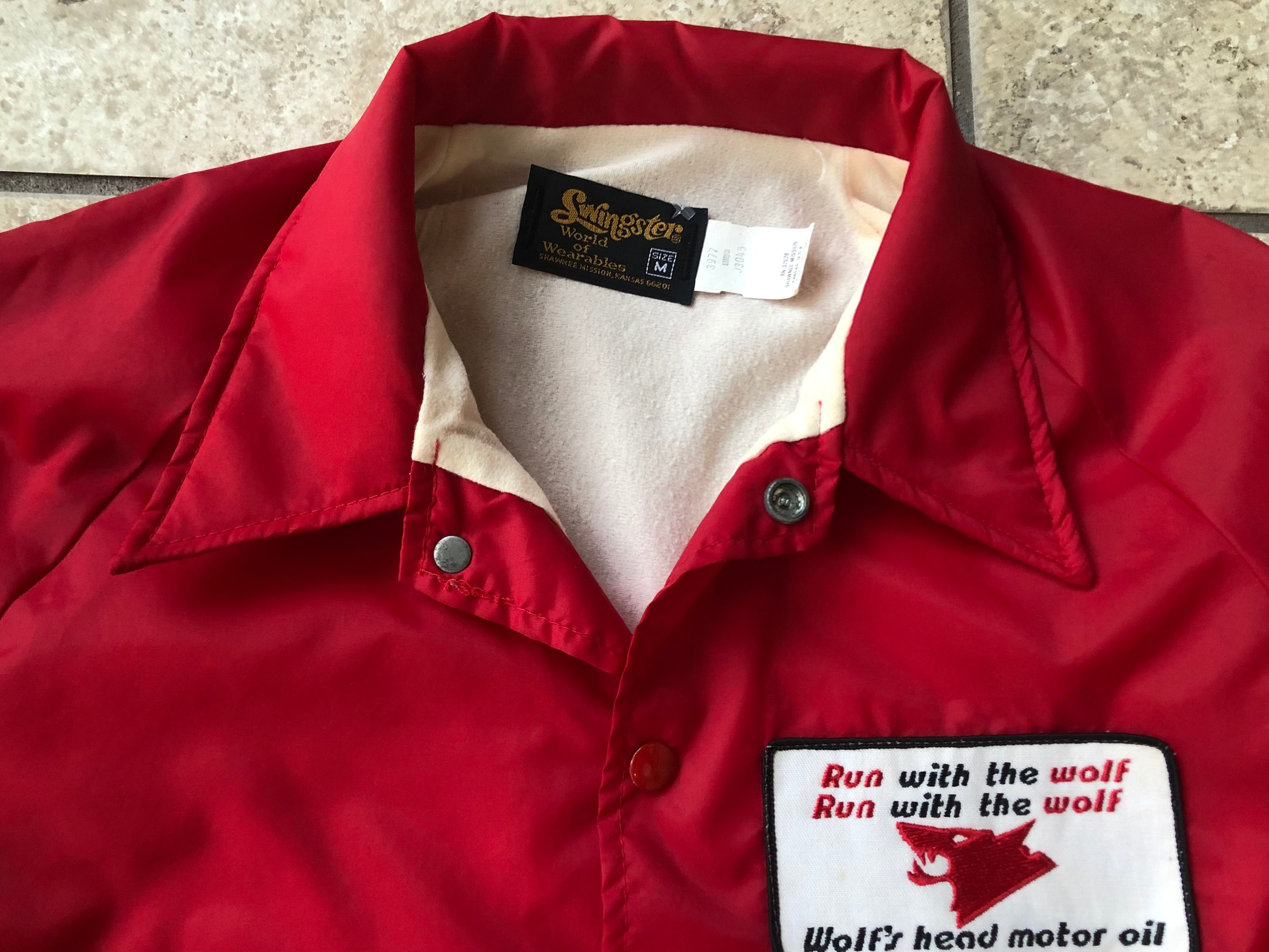 1980s Red Nylon Coach's Jacket Medium SWINGSTER Ivy - Etsy