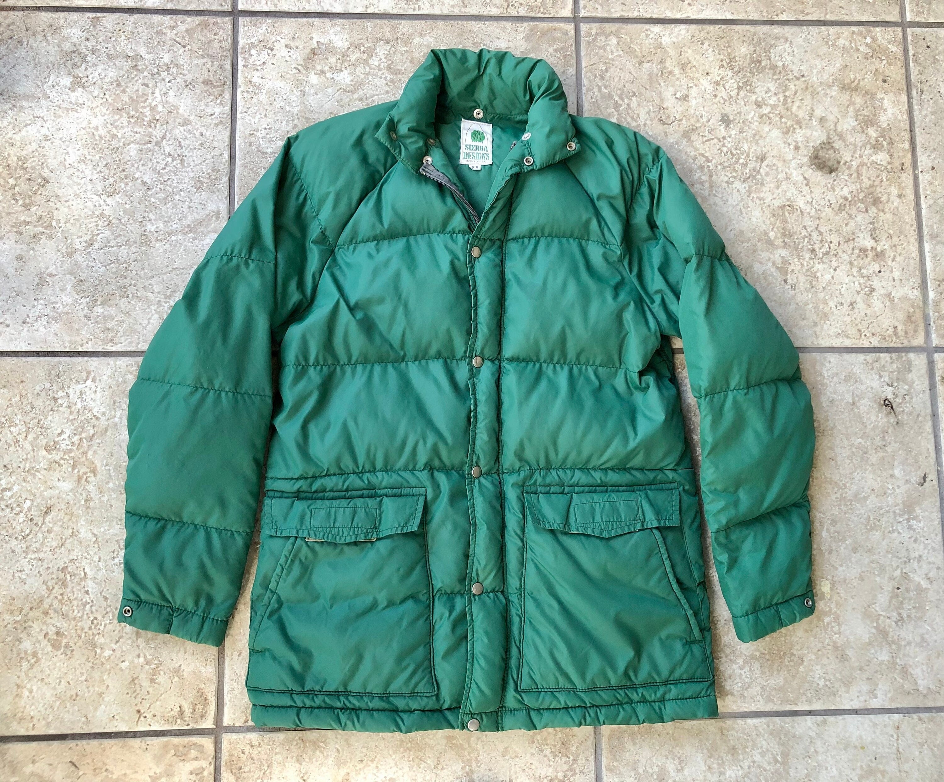 1970s SIERRA DESIGNS Green Nylon Quilted Down Puffer Jacket - Etsy