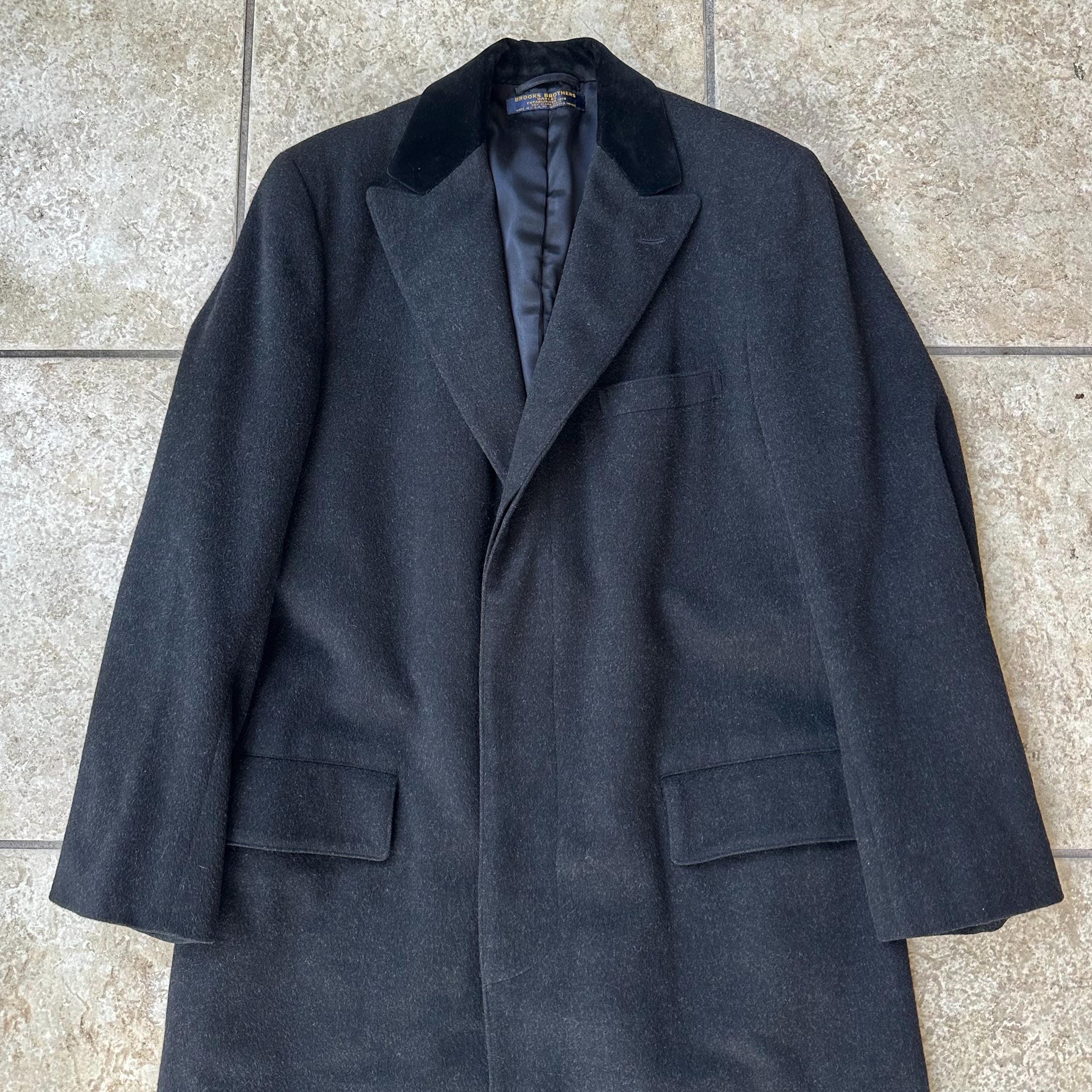 Chesterfield Coat With Velvet Collar - Etsy