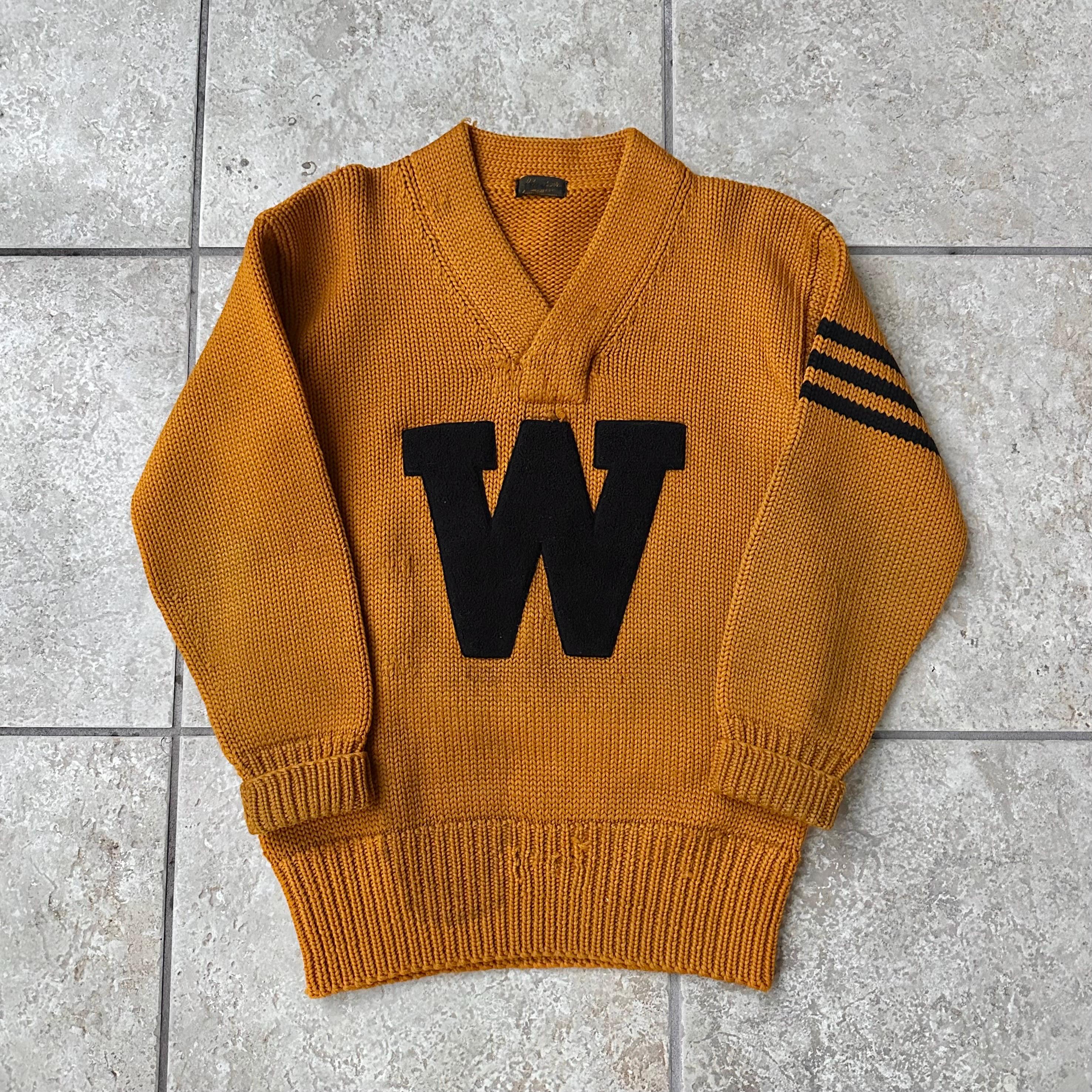 トップス 30s 40s Vintage Handmade Vneck Sweater 30s 40s Vintage Handmade Vneck Sweater