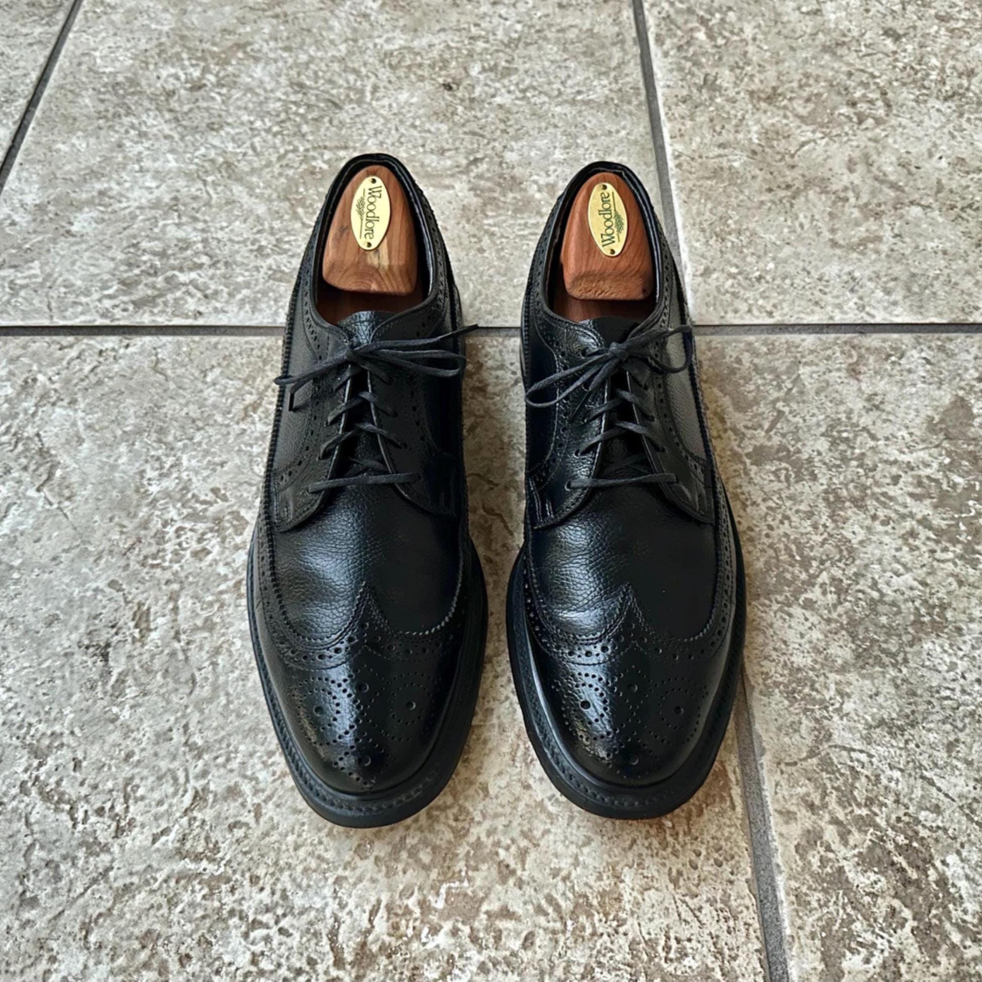 Classic Hanover, dress shoes, black, neolite/goodyear sole, leather, size 12 Hanover Mens Shoes - Etsy main image 4