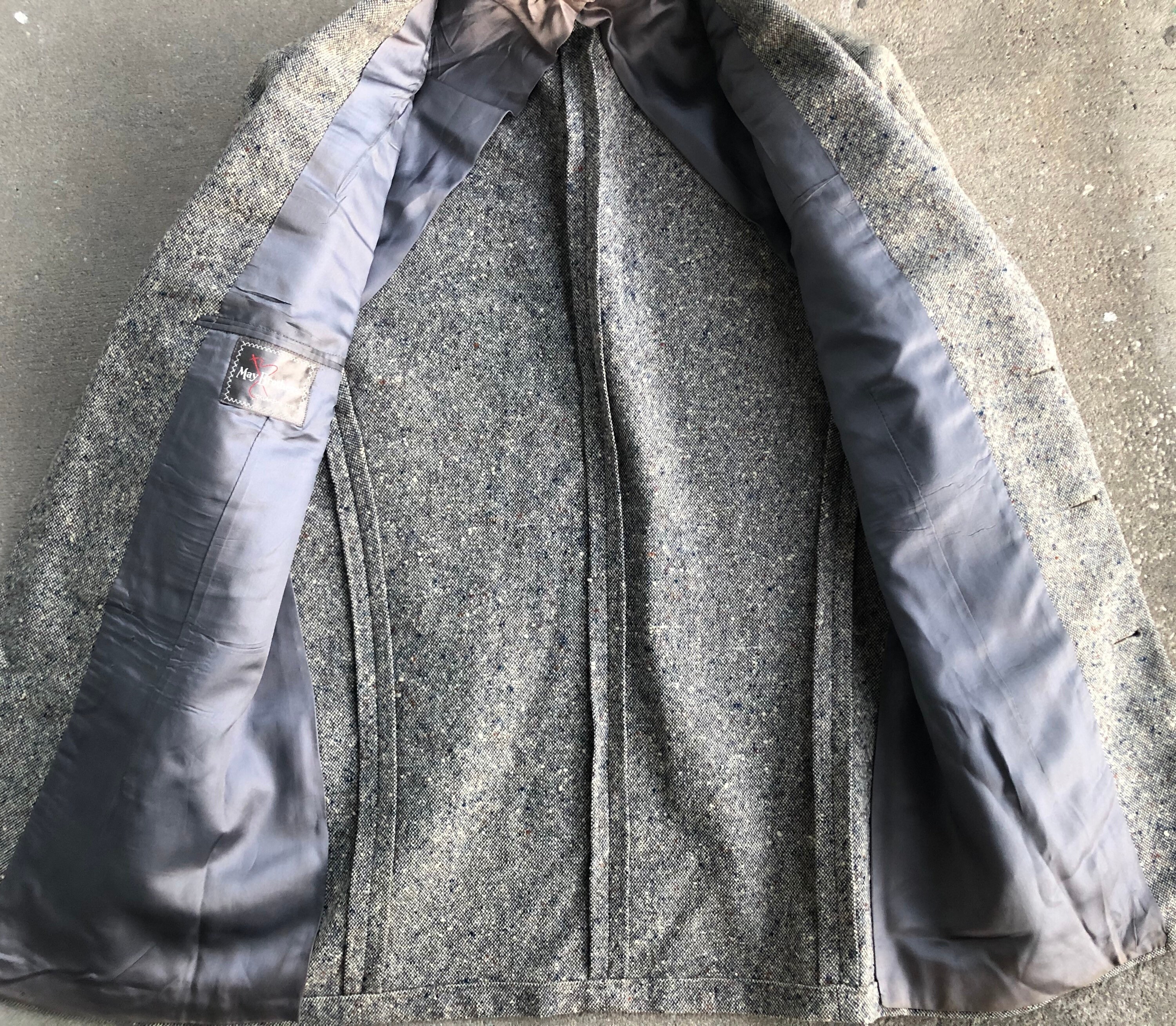 1950s Gray Donegal Tweed Wool Flecked Sport Coat 36 37 - Etsy