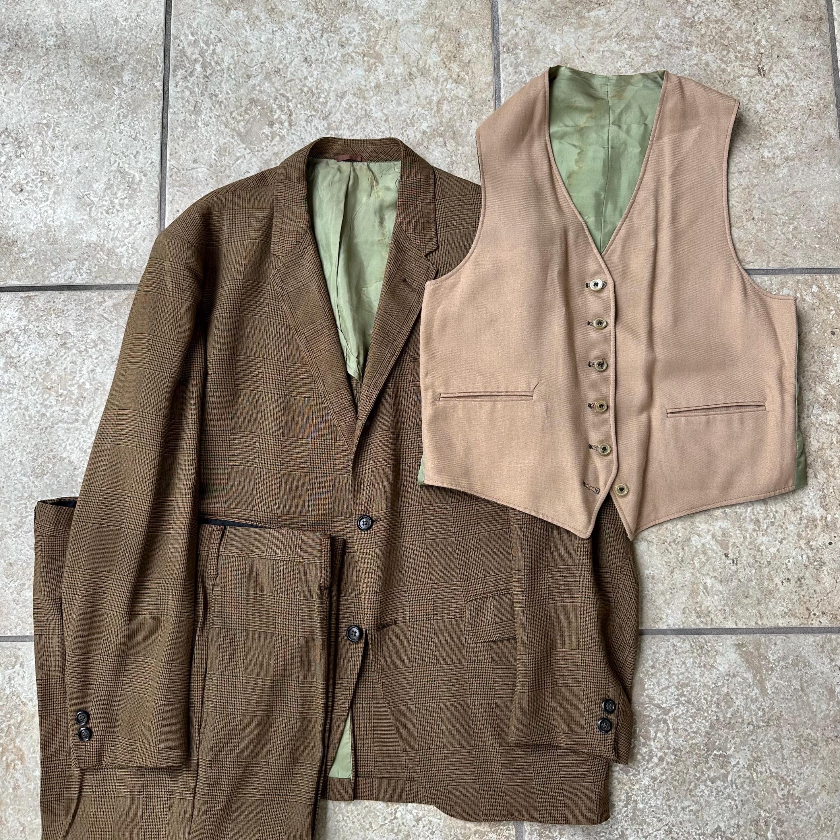 50s 3 piece suit - Etsy 日本