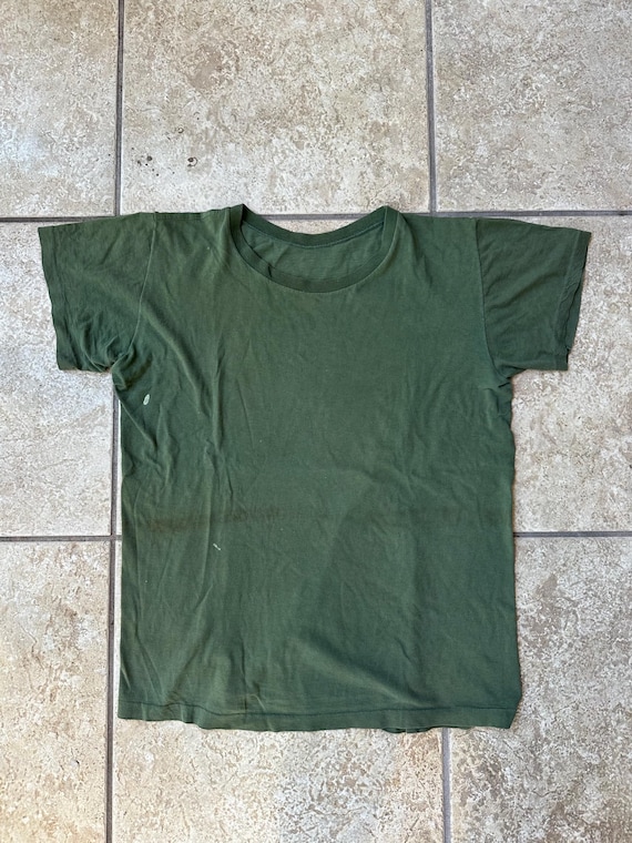 1940年代 グリーン USMC スキヴィー Tシャツ | Mサイズ | 第二次世界
