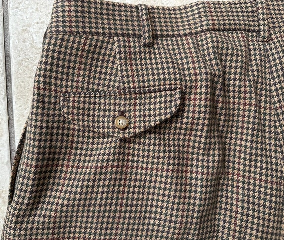 Vintage POLO RALPH LAUREN Brown Houndstooth Check… - image 6