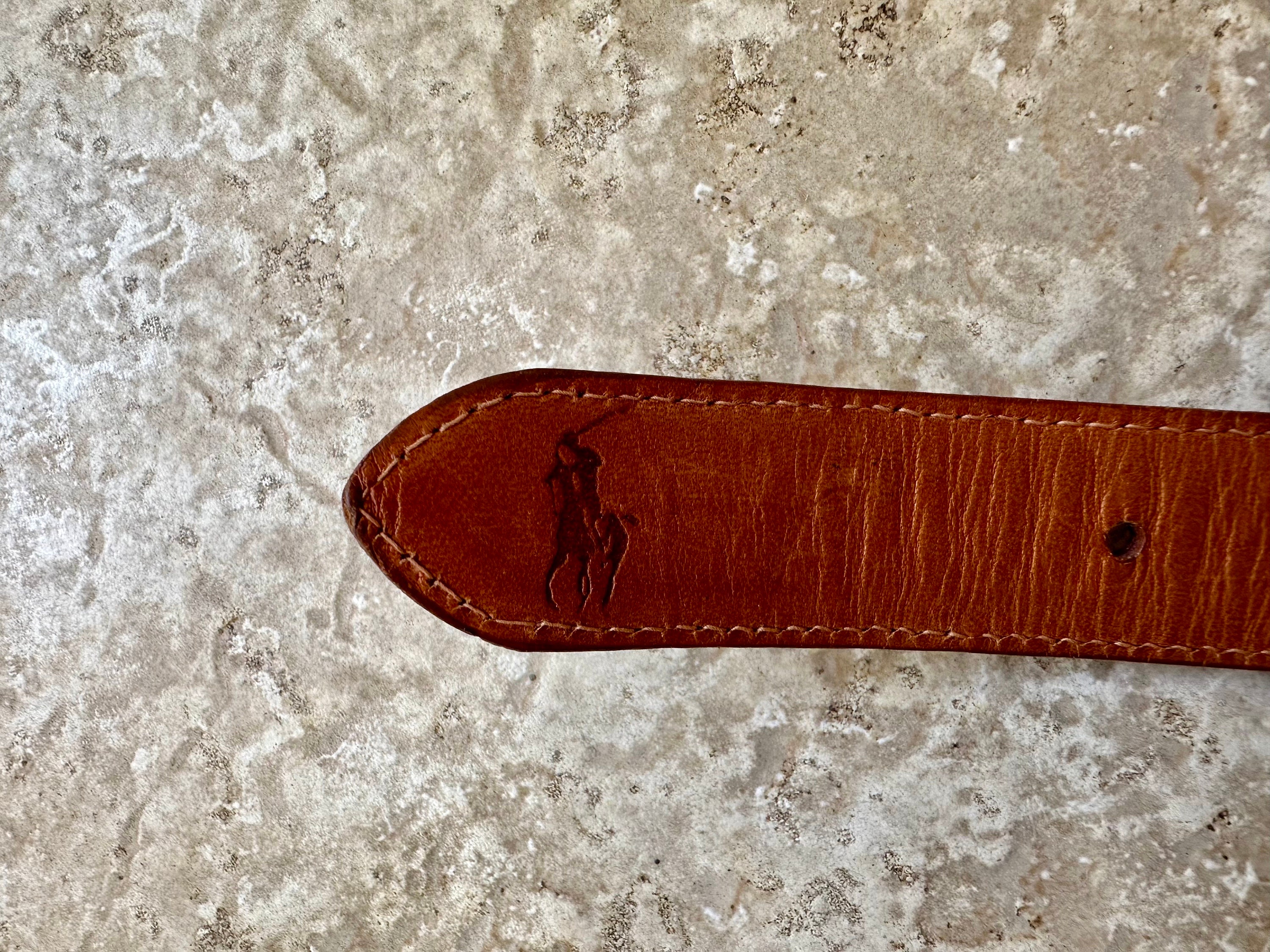 Vintage POLO RALPH LAUREN Brown Lizard Belt | Size 36 | Ivy Vintage POLO RALPH LAUREN Brown Lizard Belt | Size 36 | Ivy