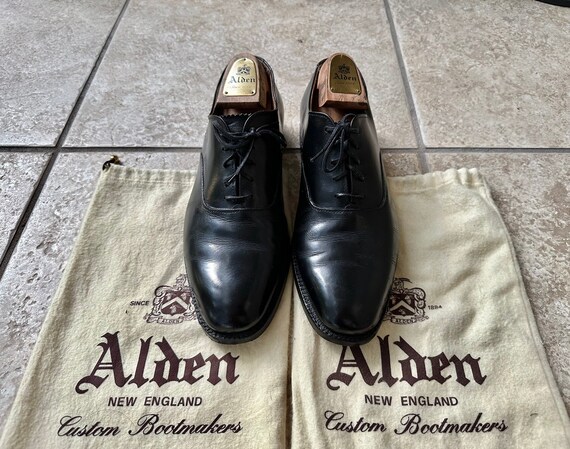 Alden 932 Black Plain Toe Balmoral Alden 932 Black Plain Toe Balmoral