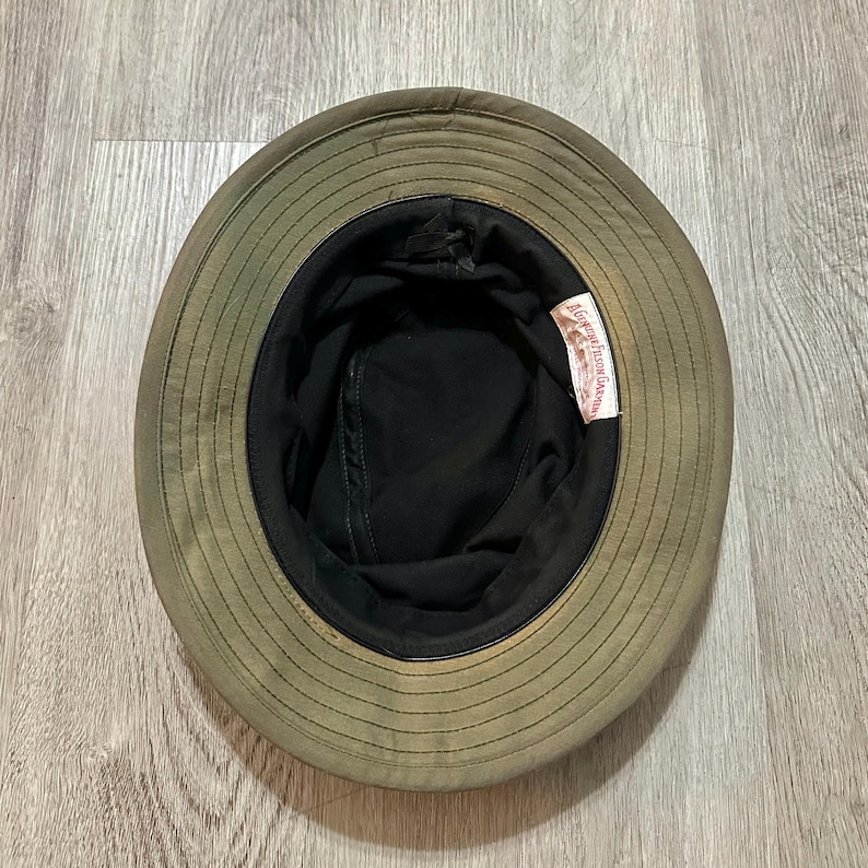 Vintage FILSON Beige Tin Cloth Hat | Medium | Made in USA image 6