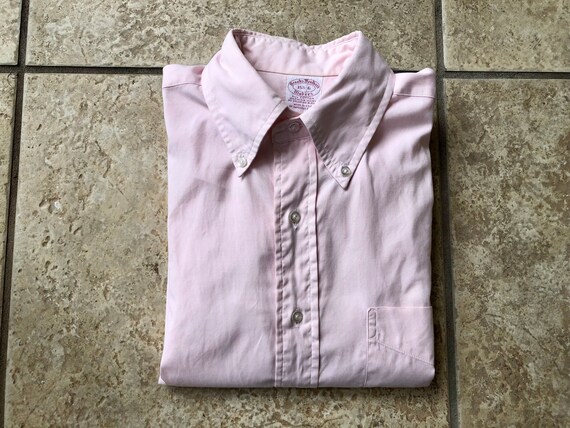 Vintage BROOKS BROTHERS Pink Pinpoint 
