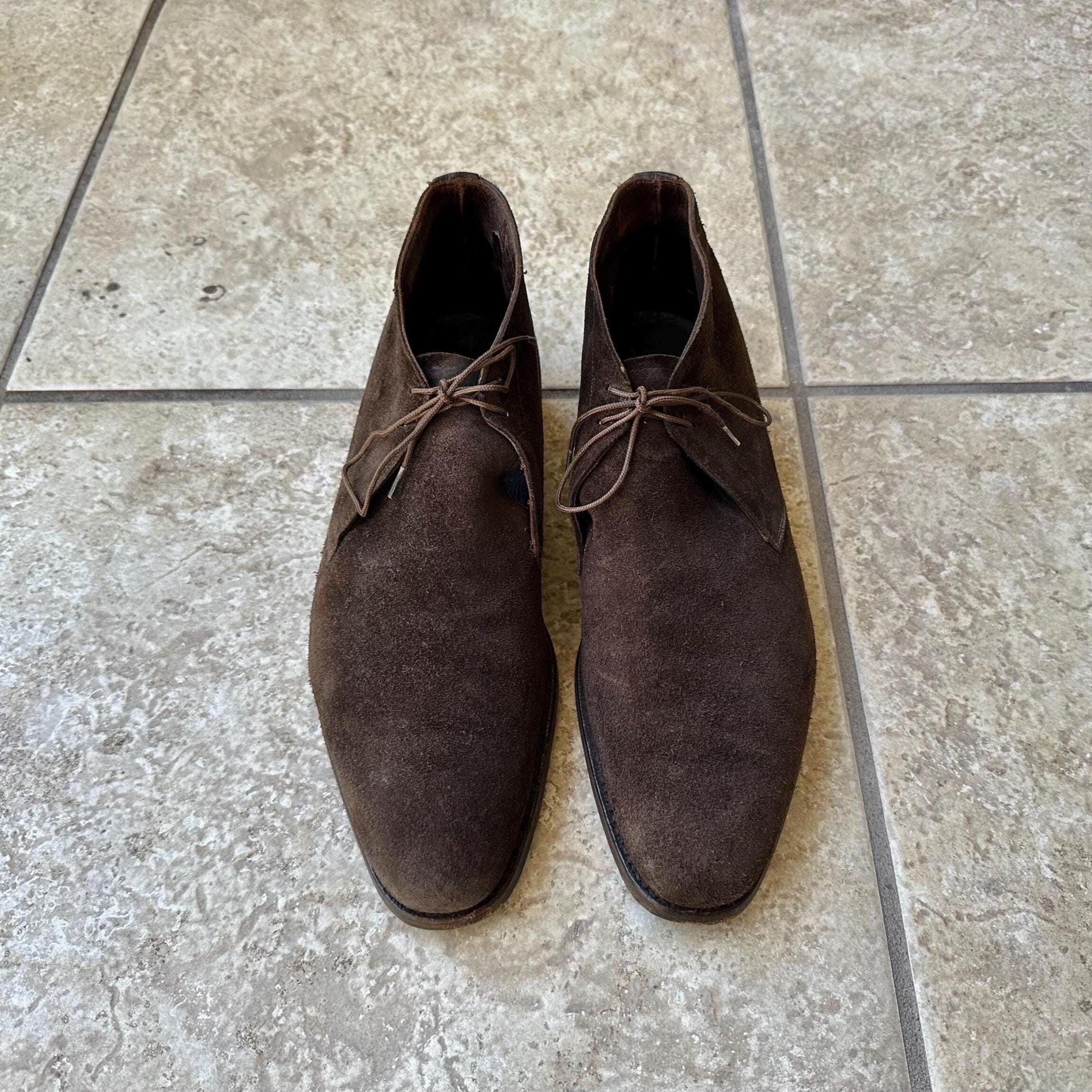 Henry Maxwell of London 
Men\'s Brown Leather Chukka Boots with Dainite Sole HENRY MAXWELL LONDON mens brown leather Shoes London UK 11 G  main image 3