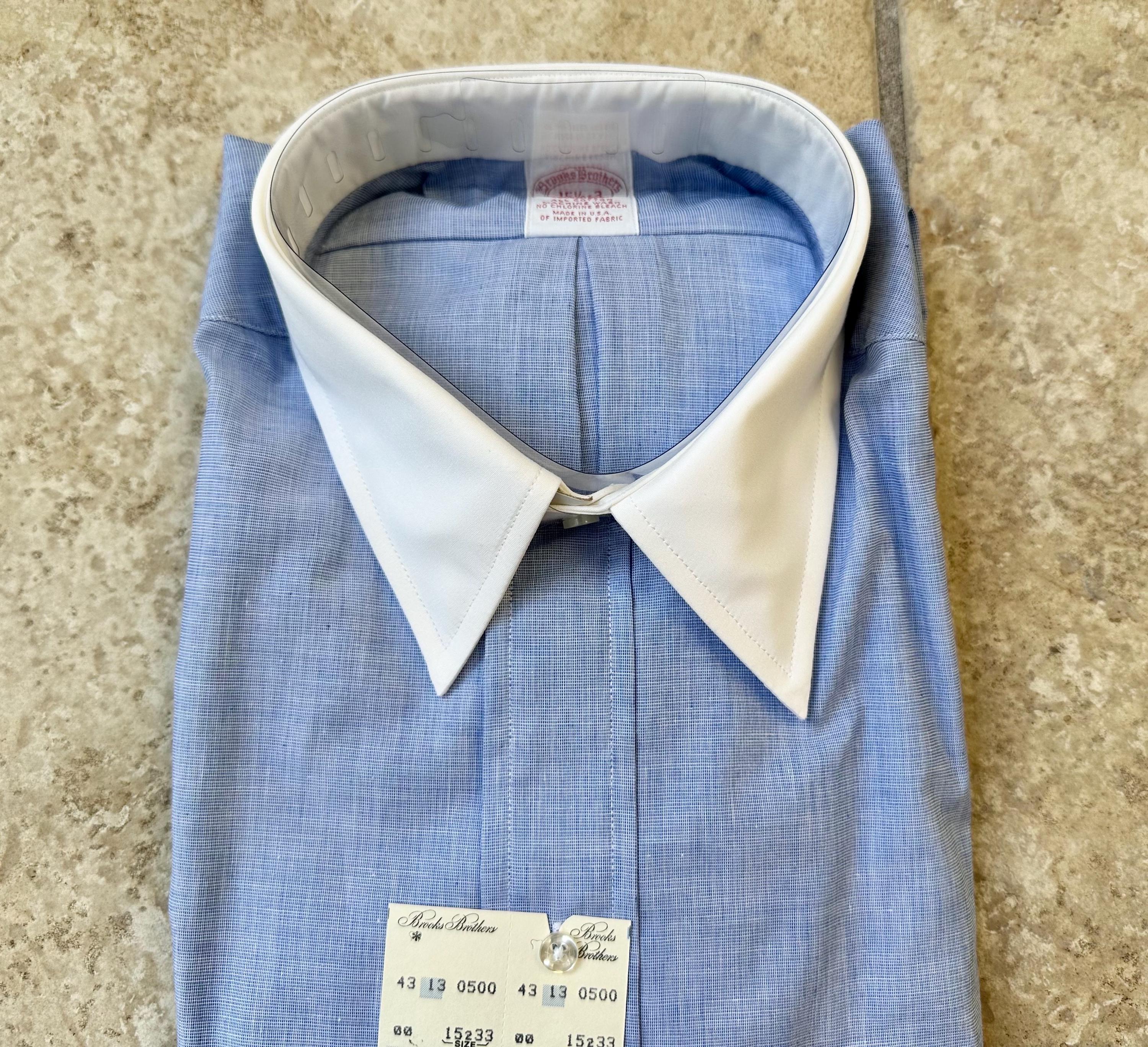 brooks brothers dress shirts Brooks Brothers Stretch Supima® Cotton Non-Iron Royal Oxford English S –  Craig Reagin Clothiers main image 0