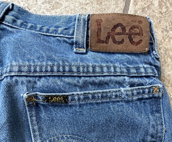 Vintage LEE RIDERS Blue Denim Jeans | 30 x 28 | M… - image 5