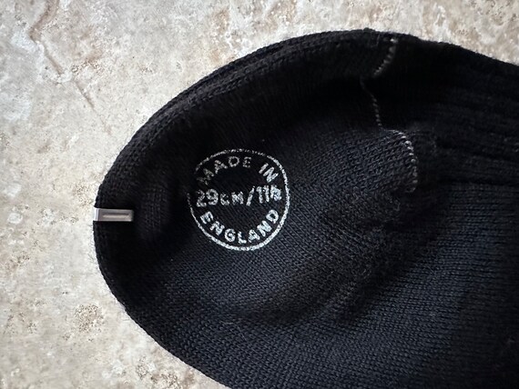 Deadstock BROOKS BROTHERS Black Merino Wool Nylon… - image 5