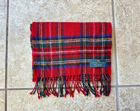 EMBROIDERED LAMBSWOOL SCARF 【RED】 100% Red Lambswool Scarf - Made in Italy READ | eBay