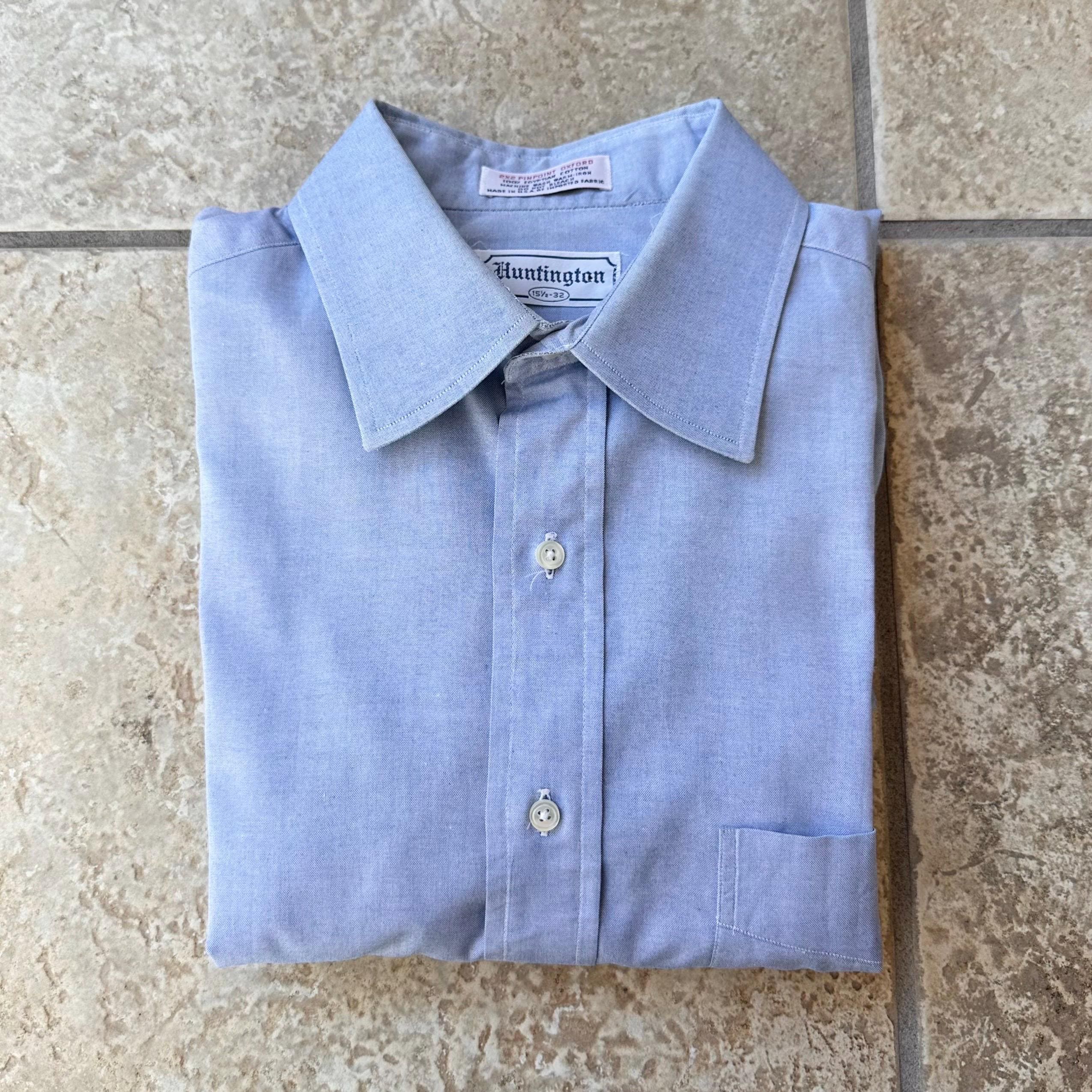 huntington dress shirts Marshs Huntington Men Tops Dress Shirts N/A Blue N/A