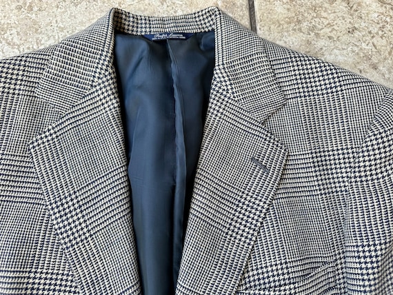 Vintage RALPH LAUREN Gray & Blue Glen Plaid Wool Linen Sport Coat 42 Long  Ivy League Trad -  Finland