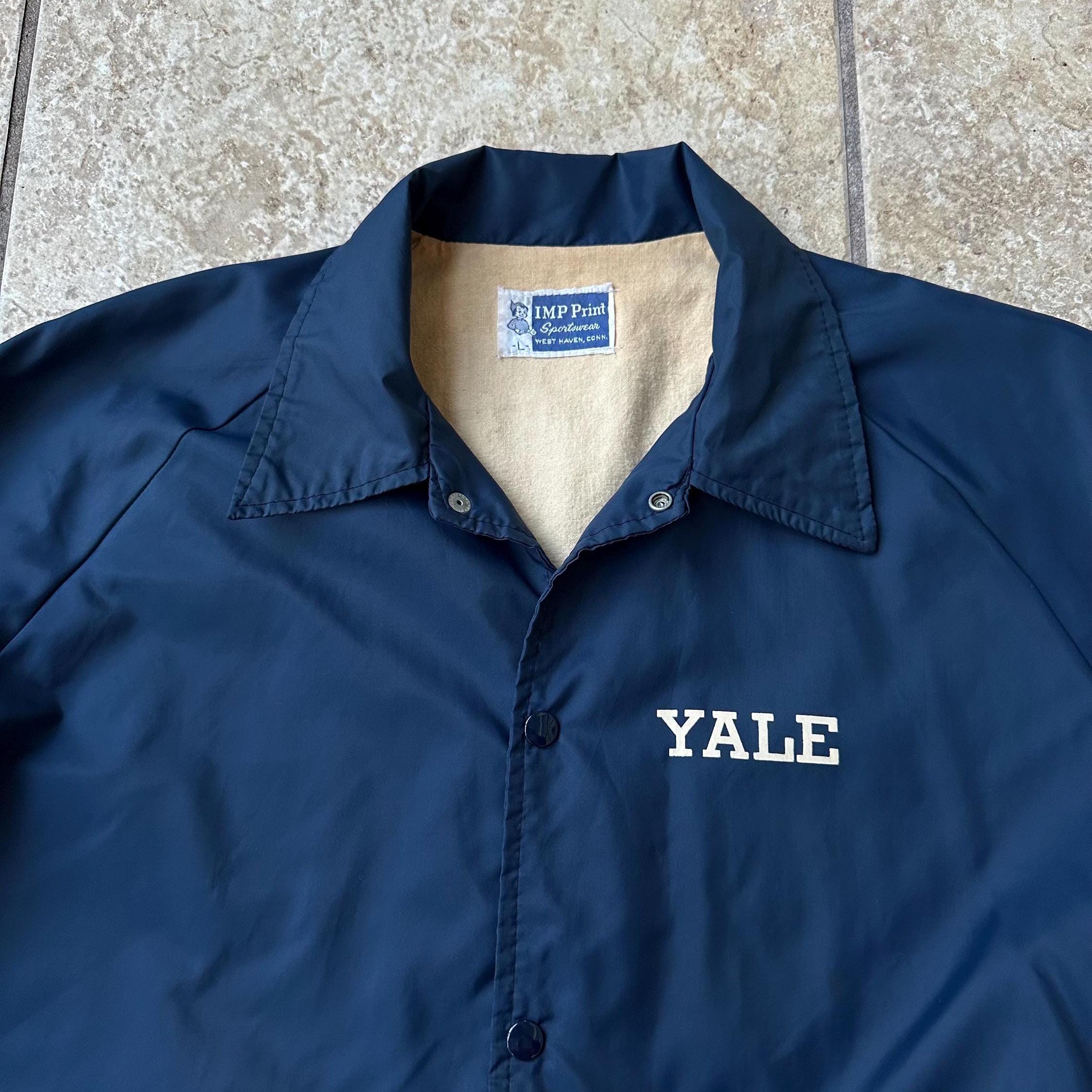 1960s Dark Blue Nylon YALE Coach