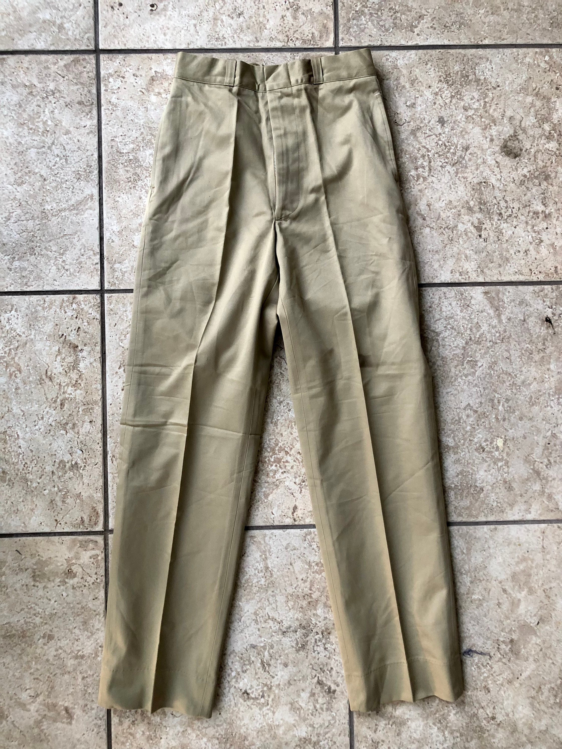 美品 TROUSERS COTTON KHAKI 31×34 M45KHAKI neuroid.uprrp.edu